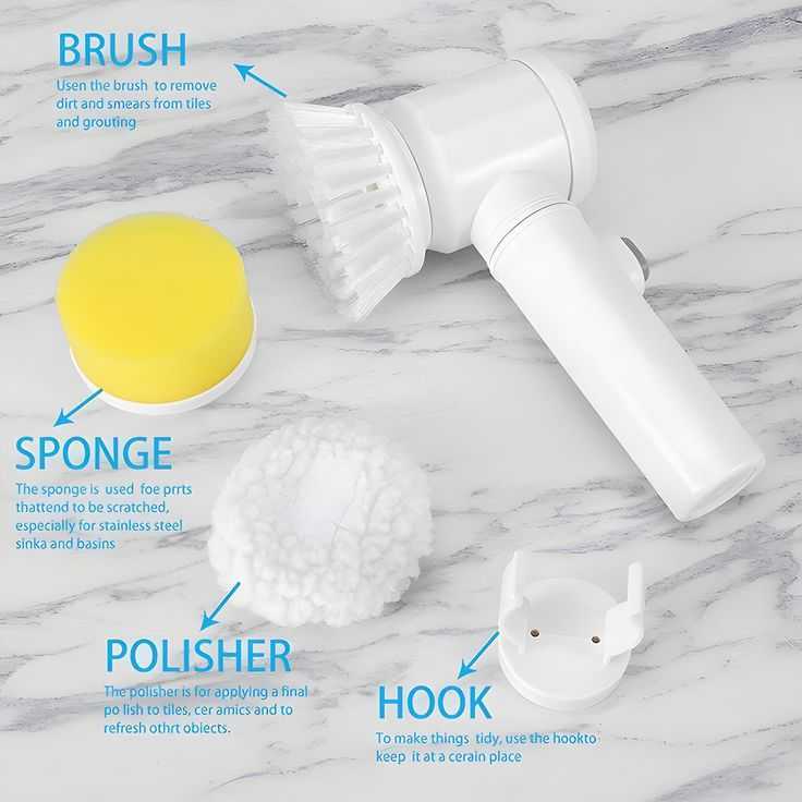 5-in-1 Power Scrub Brush | فرشاة تنظيف كهربائية 5 في 1