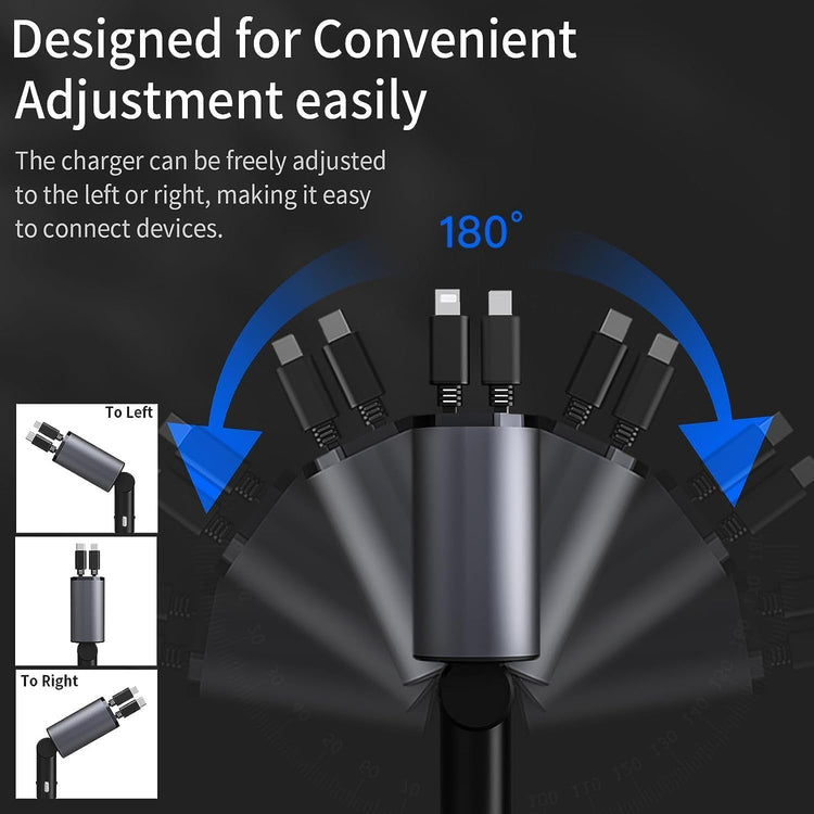 60W Retractable Car Charger